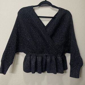 Black sparkly sweater